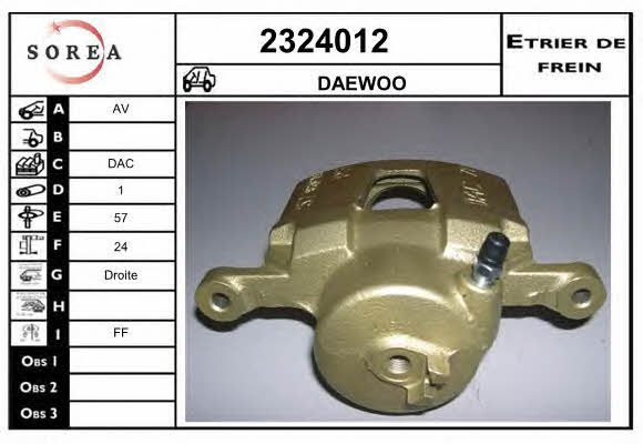 EAI 2324012 Brake caliper front right 2324012: Buy near me in Poland at 2407.PL - Good price!