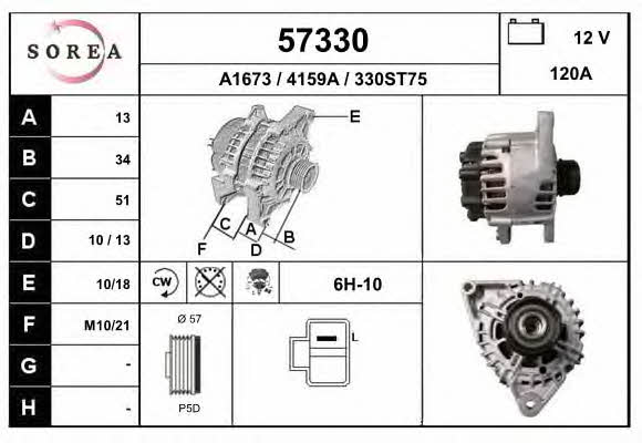 EAI 57330 Alternator 57330: Buy near me in Poland at 2407.PL - Good price!