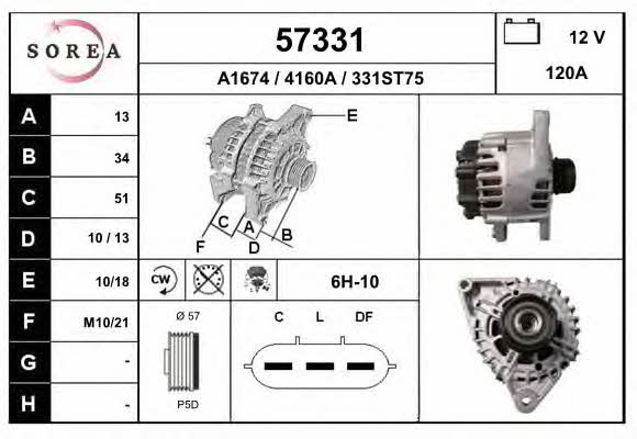 EAI 57331 Alternator 57331: Dobra cena w Polsce na 2407.PL - Kup Teraz!