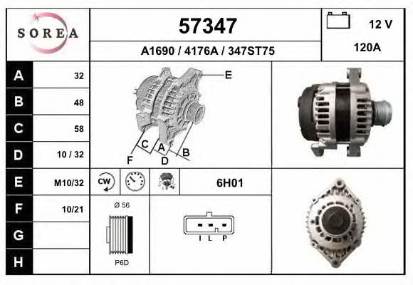 EAI 57347 Alternator 57347: Buy near me in Poland at 2407.PL - Good price!