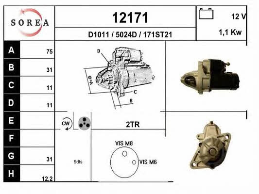EAI 12171 Starter 12171: Buy near me in Poland at 2407.PL - Good price!