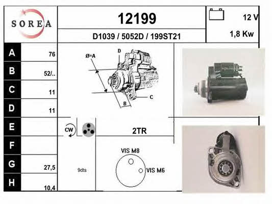 EAI 12199 Starter 12199: Buy near me in Poland at 2407.PL - Good price!