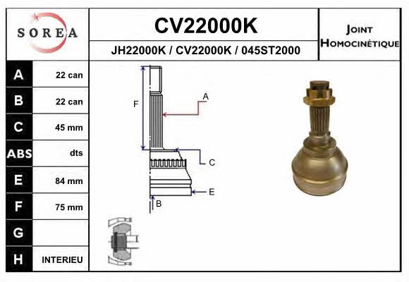EAI CV22000K CV joint CV22000K: Buy near me in Poland at 2407.PL - Good price!