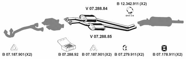 Eberspaecher 072053 Exhaust system 072053: Buy near me in Poland at 2407.PL - Good price!