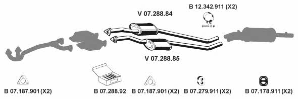 Eberspaecher 072054 Exhaust system 072054: Buy near me in Poland at 2407.PL - Good price!