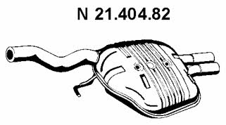 Eberspaecher 21.404.82 Tłumik, część tylna 2140482: Atrakcyjna cena w Polsce na 2407.PL - Zamów teraz!