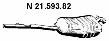 Eberspaecher 21.593.82 Глушитель, задняя часть 2159382: Купить в Польше - Отличная цена на 2407.PL!