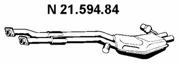 Eberspaecher 21.594.84 Глушитель, задняя часть 2159484: Отличная цена - Купить в Польше на 2407.PL!