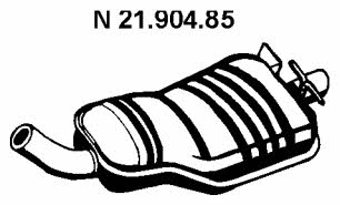 Eberspaecher 21.904.85 Глушитель, задняя часть 2190485: Отличная цена - Купить в Польше на 2407.PL!
