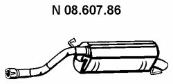 Eberspaecher 08.607.86 Глушник, задня частина 0860786: Приваблива ціна - Купити у Польщі на 2407.PL!