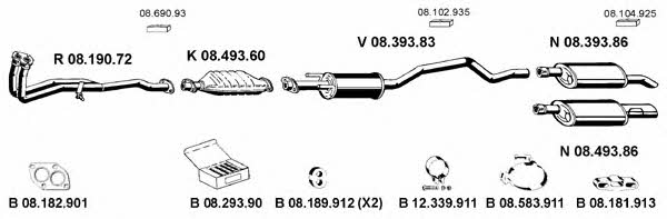  082174 Exhaust system 082174: Buy near me in Poland at 2407.PL - Good price!