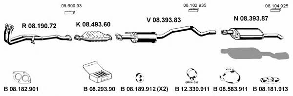  082176 Exhaust system 082176: Buy near me in Poland at 2407.PL - Good price!