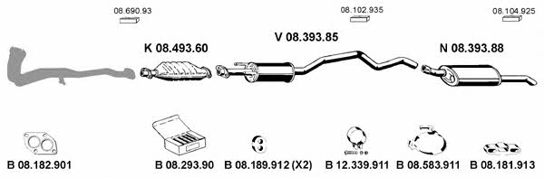  082177 Exhaust system 082177: Buy near me in Poland at 2407.PL - Good price!