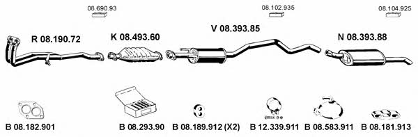  082178 Exhaust system 082178: Buy near me in Poland at 2407.PL - Good price!
