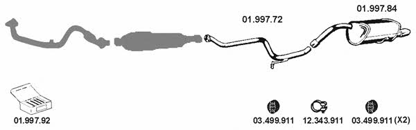  012019 Exhaust system 012019: Buy near me in Poland at 2407.PL - Good price!