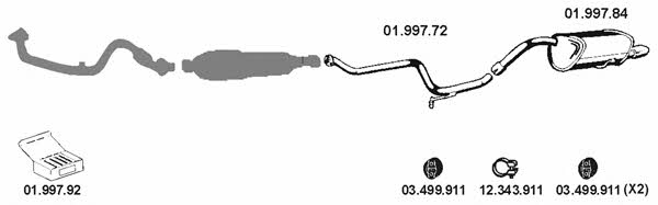  012021 Exhaust system 012021: Buy near me in Poland at 2407.PL - Good price!