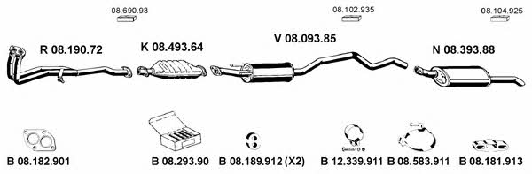  082302 Exhaust system 082302: Buy near me in Poland at 2407.PL - Good price!