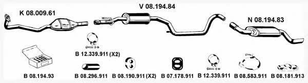 Eberspaecher 082352 Exhaust system 082352: Buy near me in Poland at 2407.PL - Good price!