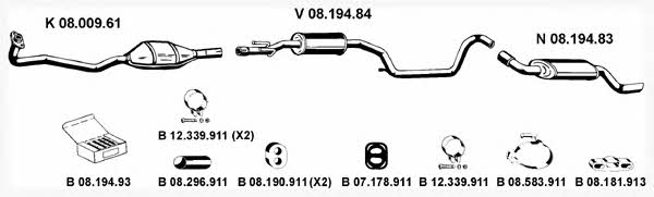 Eberspaecher 082412 Exhaust system 082412: Buy near me in Poland at 2407.PL - Good price!