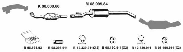  082426 Exhaust system 082426: Buy near me in Poland at 2407.PL - Good price!