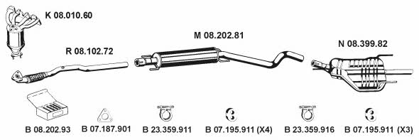  082569 Exhaust system 082569: Buy near me in Poland at 2407.PL - Good price!