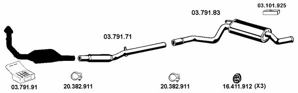  032014 Exhaust system 032014: Buy near me in Poland at 2407.PL - Good price!