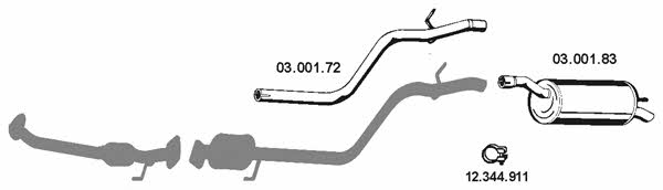 Eberspaecher 032021 Exhaust system 032021: Buy near me in Poland at 2407.PL - Good price!