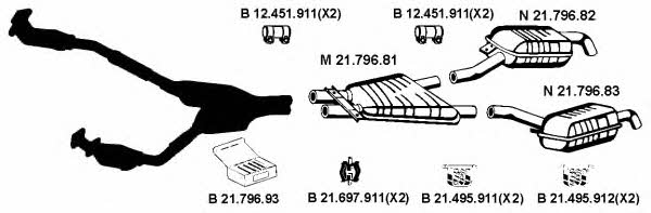 Eberspaecher 212137 Exhaust system 212137: Buy near me in Poland at 2407.PL - Good price!