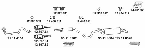  12_10003 Exhaust system 1210003: Buy near me in Poland at 2407.PL - Good price!