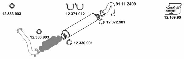  12_1172 Abgasanlage 121172: Kaufen Sie zu einem guten Preis in Polen bei 2407.PL!