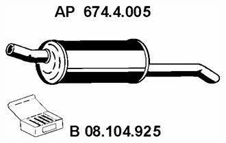 Eberspaecher 674.4.005 End Silencer 6744005: Buy near me at 2407.PL in Poland at an Affordable price!