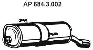 Eberspaecher 684.3.002 Глушитель, задняя часть 6843002: Отличная цена - Купить в Польше на 2407.PL!