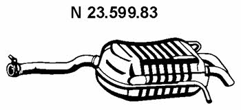 Eberspaecher 23.599.83 Tłumik, część tylna 2359983: Dobra cena w Polsce na 2407.PL - Kup Teraz!