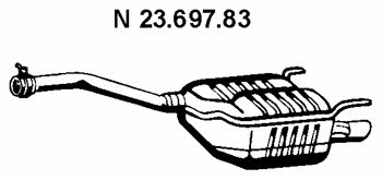 Eberspaecher 23.697.83 Глушник, задня частина 2369783: Приваблива ціна - Купити у Польщі на 2407.PL!