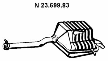 Eberspaecher 23.699.83 Глушитель, задняя часть 2369983: Отличная цена - Купить в Польше на 2407.PL!