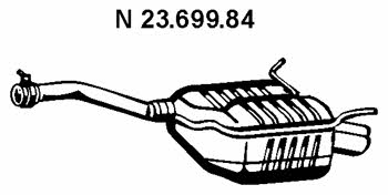 Eberspaecher 23.699.84 Глушитель, задняя часть 2369984: Отличная цена - Купить в Польше на 2407.PL!