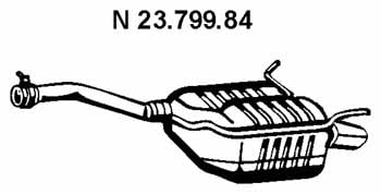 Eberspaecher 23.799.84 End Silencer 2379984: Buy near me in Poland at 2407.PL - Good price!