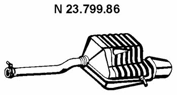 Eberspaecher 23.799.86 Глушитель, задняя часть 2379986: Отличная цена - Купить в Польше на 2407.PL!