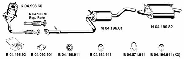 Eberspaecher 042239 Exhaust system 042239: Buy near me in Poland at 2407.PL - Good price!