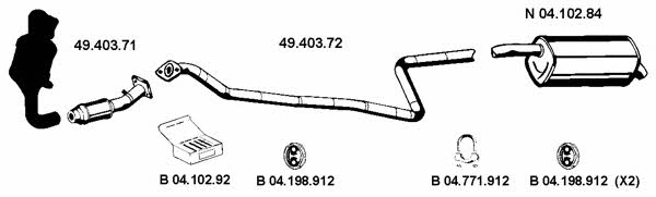 Eberspaecher 042390 Exhaust system 042390: Buy near me in Poland at 2407.PL - Good price!