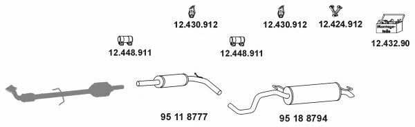 Eberspaecher 12_1276_3 Exhaust system 1212763: Buy near me in Poland at 2407.PL - Good price!