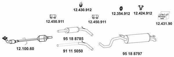 Eberspaecher 12_1276_9 Exhaust system 1212769: Buy near me in Poland at 2407.PL - Good price!