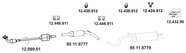 Eberspaecher 12_1281 Exhaust system 121281: Buy near me in Poland at 2407.PL - Good price!