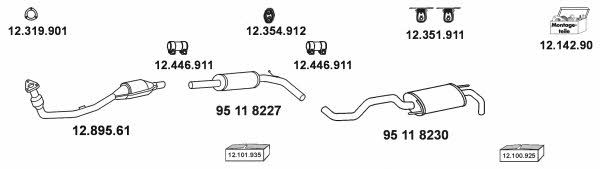  12_142 Exhaust system 12142: Buy near me in Poland at 2407.PL - Good price!