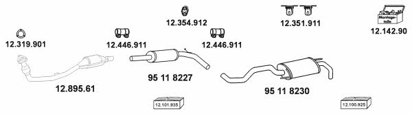  12_146 Exhaust system 12146: Buy near me in Poland at 2407.PL - Good price!