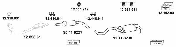  12_149 Exhaust system 12149: Buy near me in Poland at 2407.PL - Good price!