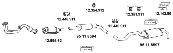  12_1502 Exhaust system 121502: Buy near me in Poland at 2407.PL - Good price!