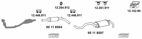  12_1503 Exhaust system 121503: Buy near me in Poland at 2407.PL - Good price!