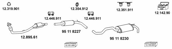  12_152 Exhaust system 12152: Buy near me in Poland at 2407.PL - Good price!