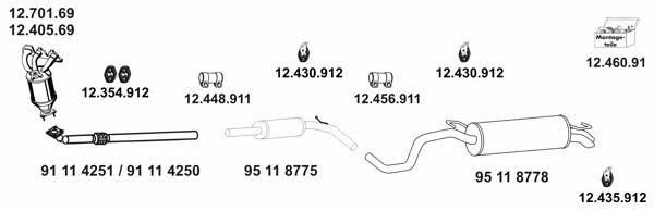 Eberspaecher 12_234 Exhaust system 12234: Buy near me in Poland at 2407.PL - Good price!